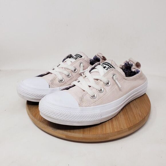 Converse Shoreline Shoes Womens 7 Light‎ Pink Slip On Sneakers Cinch Heel - Picture 2 of 12